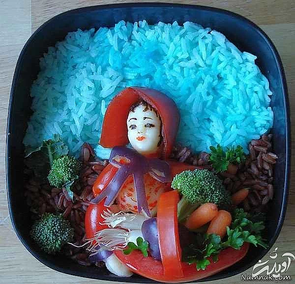 تزیین غذا تزیین غذای کودک تزیین غذای کودک